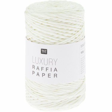 Rico Luxury Raffia Paper 001 weiß