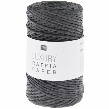 Rico Luxury Raffia Paper 008 schwarz