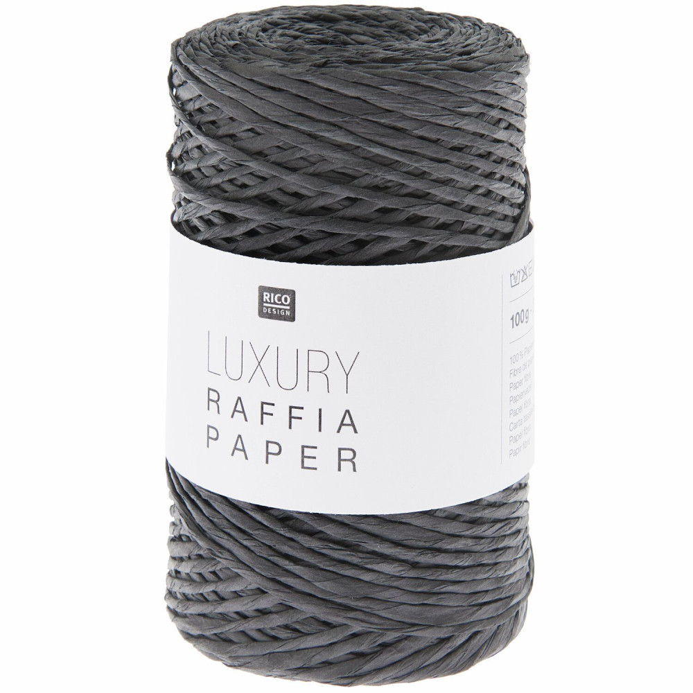 Rico Luxury Raffia Paper 008 schwarz