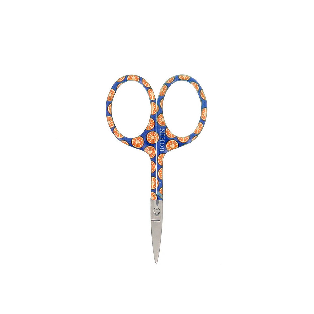 Bohin Stickschere Fancy - Dolce Vita blau mit Orangen