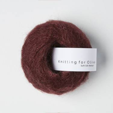 Knitting for Olive Soft Silk Mohair - Bordeaux