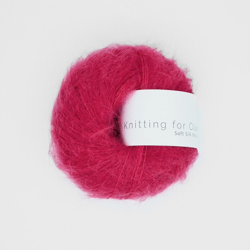 Knitting for Olive Soft Silk Mohair - Raspberry Red