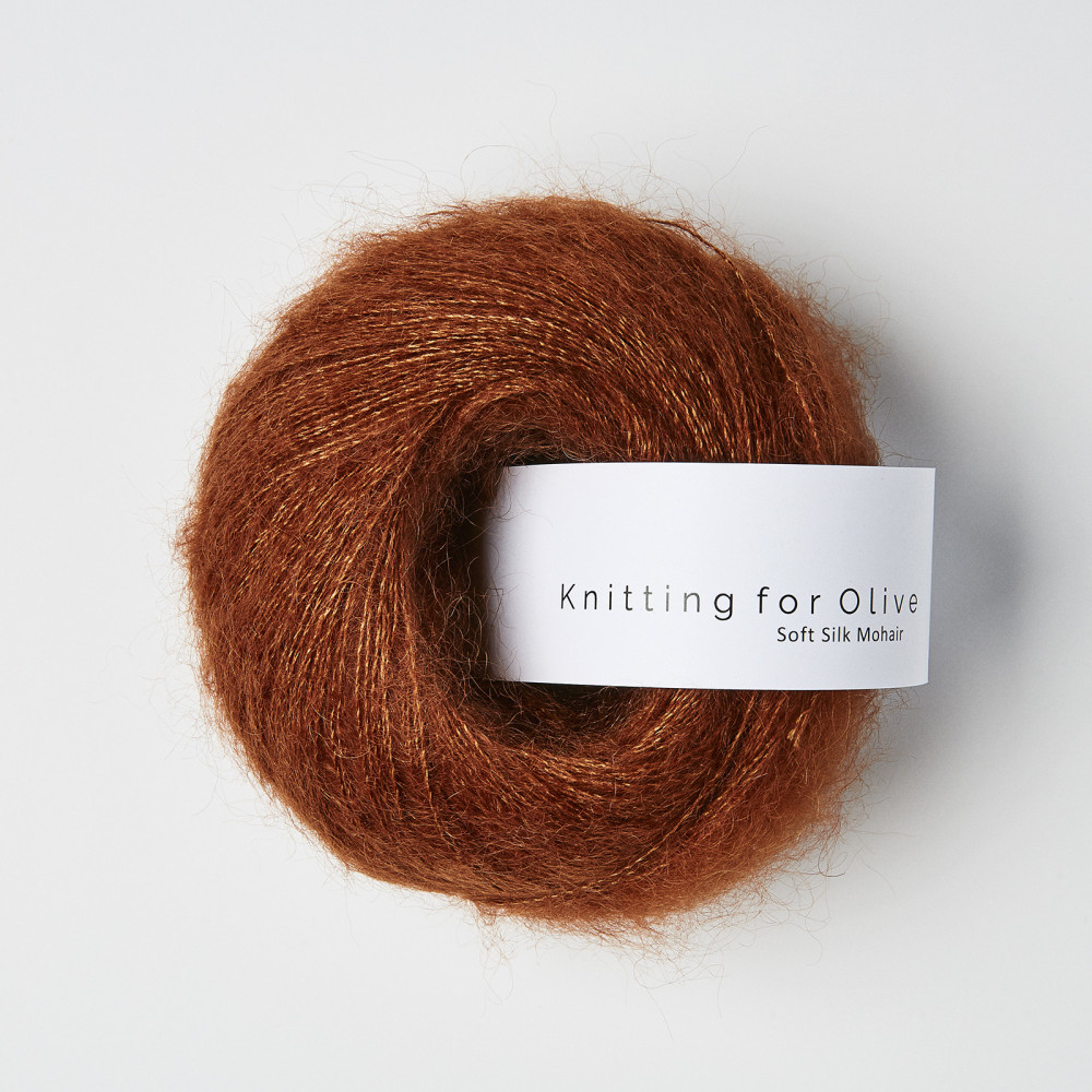 Knitting for Olive Soft Silk Mohair - Rust