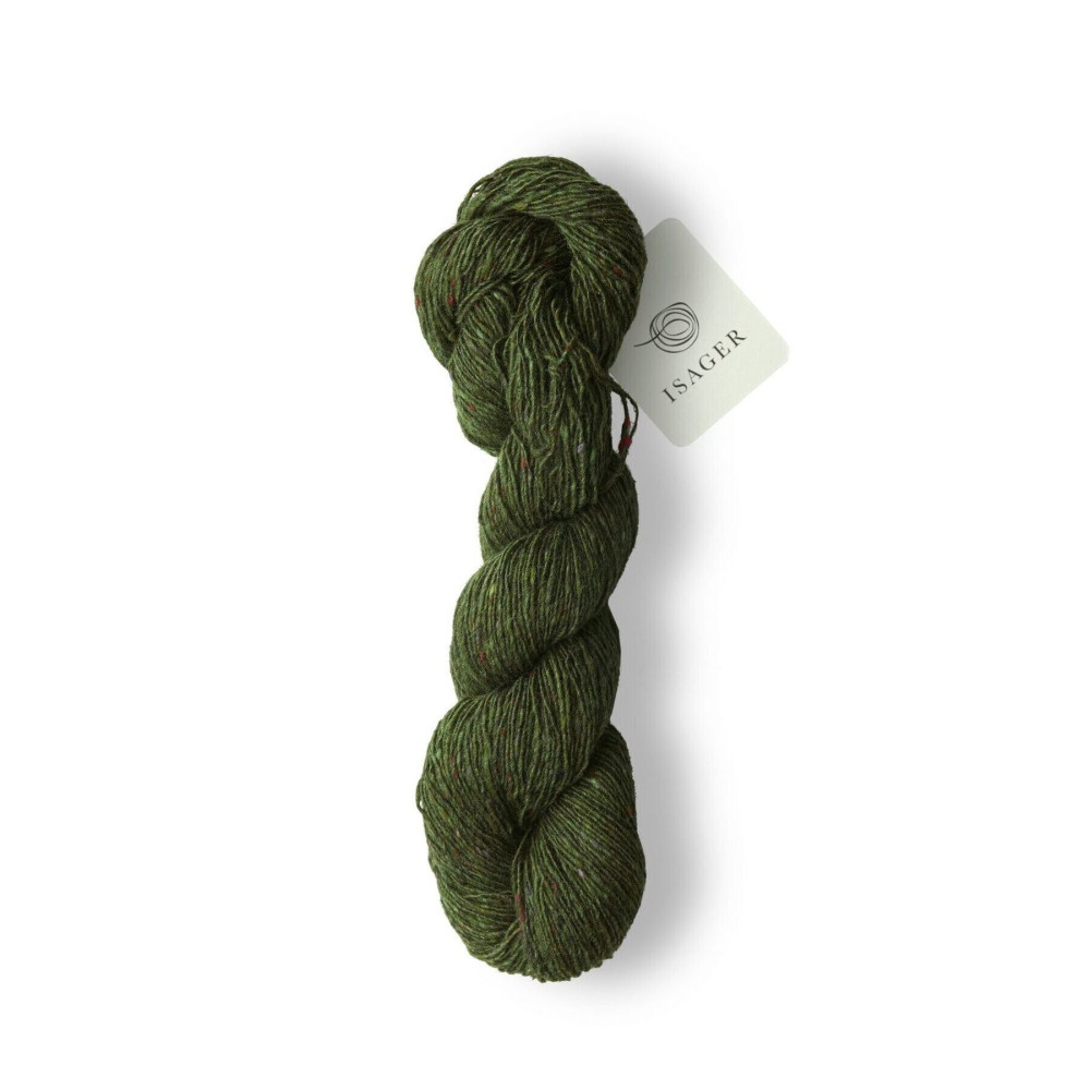 Isager Tweed Bottle Green