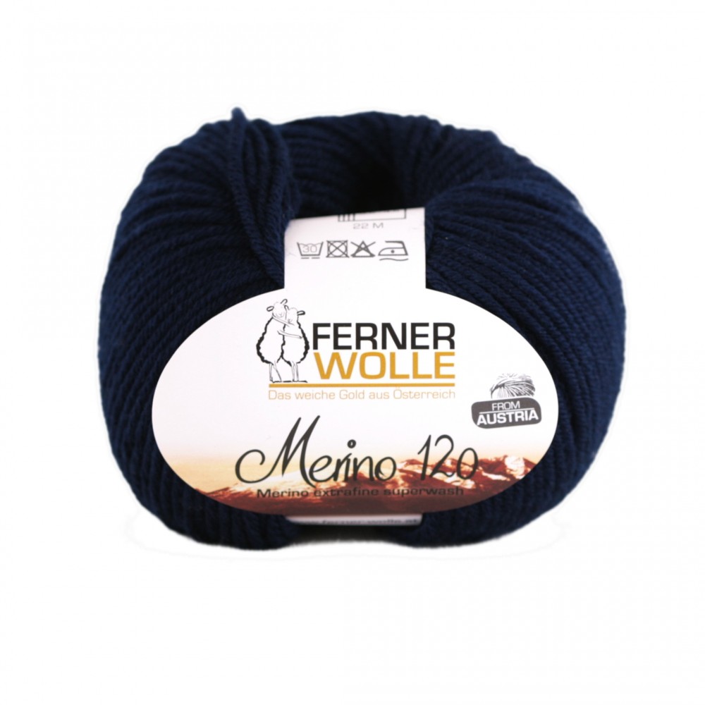 Ferner Merino 120 - 418 dunkelblau