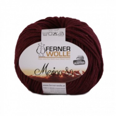 Ferner Merino 80 - 322 weinrot